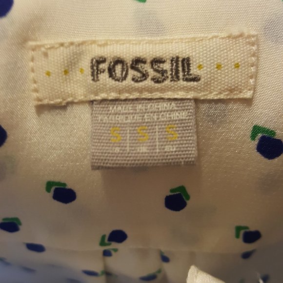 Fossil Silk Polka Dot Sleeveless Top Sz S - Picture 4 of 7